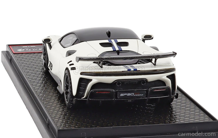 Ferrari SF90 XX Stradale N°78 2024 1:43 BBR Models Bianto Italia - matná biela čierna