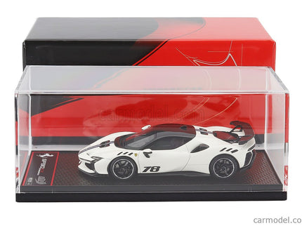 Ferrari SF90 XX Stradale N°78 2024 1:43 BBR Models Bianto Italia - matná biela čierna