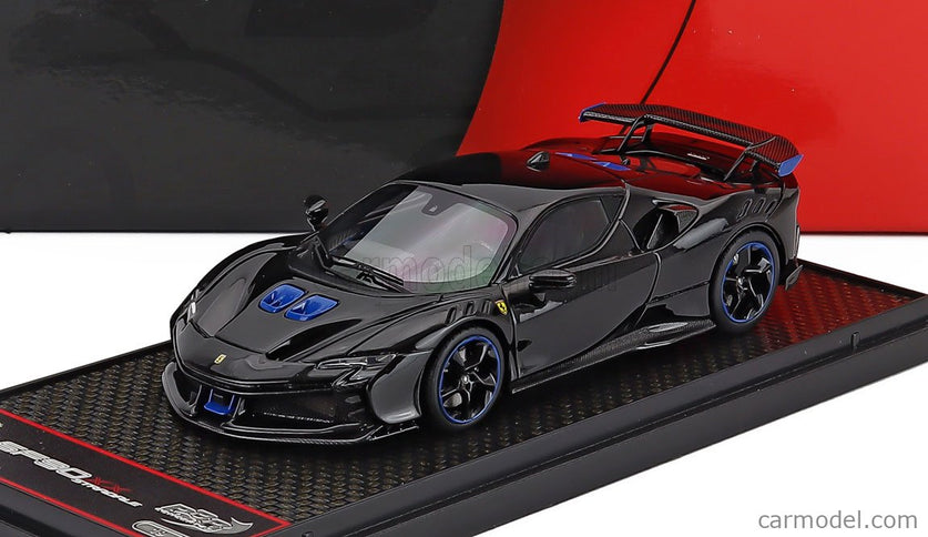 Ferrari SF90 XX Stradale 2024 1:43 BBR Models čierna Ds - čierna svetlomodrá
