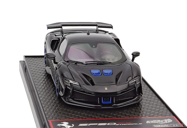 Ferrari SF90 XX Stradale 2024 1:43 BBR Models čierna Ds - čierna svetlomodrá