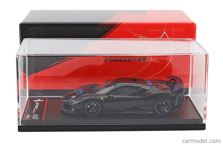 Ferrari SF90 XX Stradale 2024 1:43 BBR Models čierna Ds - čierna svetlomodrá