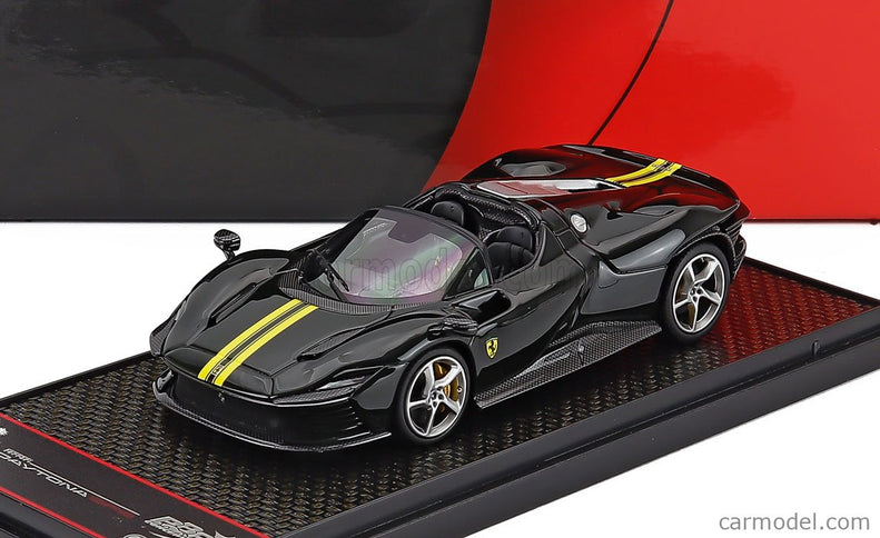 Ferrari Daytona SP3 Serie Icona Open Roof 2022 1:43 BBR Models zelená British - zelená žltá