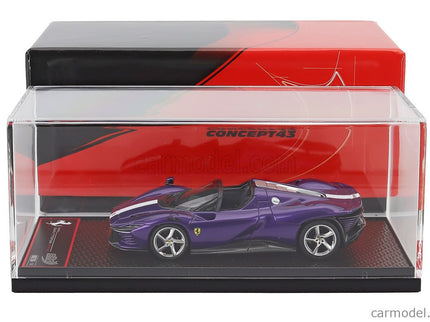 Ferrari Daytona SP3 Serie Icona Open Roof 2022 1:43 BBR Models fialová Dino - fialová biela