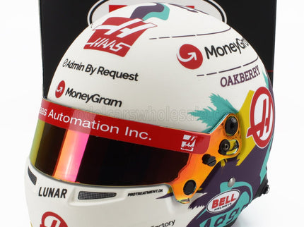 BELL HELMET | CASCO HELMET F1 KEVIN MAGNUSSEN TEAM MONEYGRAM HAAS N 20 SEASON 2024 | WHITE