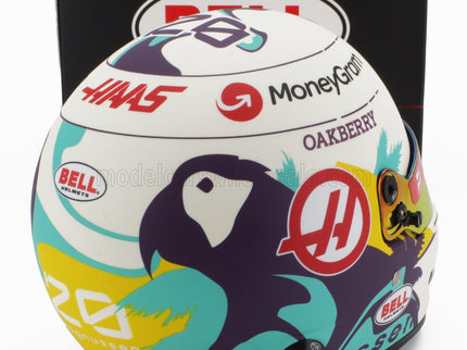 BELL HELMET | CASCO HELMET F1 KEVIN MAGNUSSEN TEAM MONEYGRAM HAAS N 20 SEASON 2024 | WHITE
