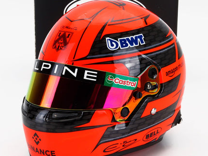 Bell Helmet Helma F1 Esteban Ocon Team Bwt Alpine N°31 Sezóna 2024 1:2 Mini Helmet oranžová