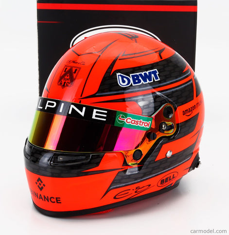 Bell Helmet Helma F1 Esteban Ocon Team Bwt Alpine N°31 Sezóna 2024 1:2 Mini Helmet oranžová