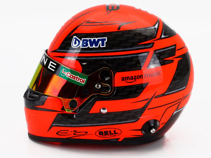 Bell Helmet Helma F1 Esteban Ocon Team Bwt Alpine N°31 Sezóna 2024 1:2 Mini Helmet oranžová