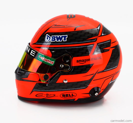 Bell Helmet Helma F1 Esteban Ocon Team Bwt Alpine N°31 Sezóna 2024 1:2 Mini Helmet oranžová