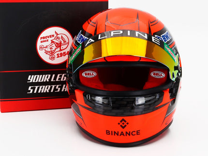 Bell Helmet Helma F1 Esteban Ocon Team Bwt Alpine N°31 Sezóna 2024 1:2 Mini Helmet oranžová