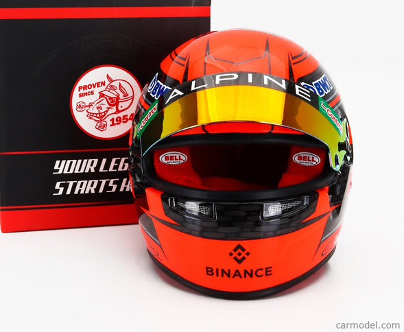 Bell Helmet Helma F1 Esteban Ocon Team Bwt Alpine N°31 Sezóna 2024 1:2 Mini Helmet oranžová