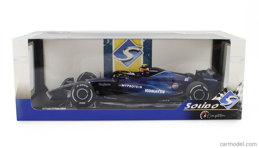 Williams F1 FW46 Team Williams Racing N°2 Saudi Arabia 2024 Logan Sargeant 1:18 Solido 2 Tone modrá
