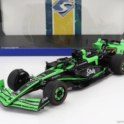 Sauber F1 C44 Team Stake Kick N°77 Japan GP 2024 Valtteri Bottas 1:18 Solido zelená čierna