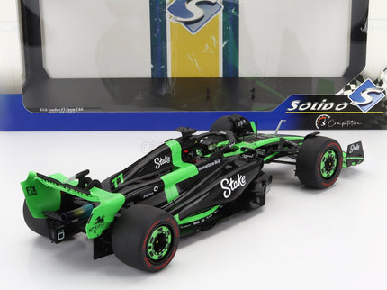 Sauber F1 C44 Team Stake Kick N°77 Japan GP 2024 Valtteri Bottas 1:18 Solido zelená čierna