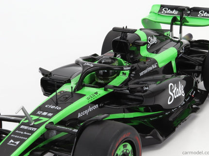 Sauber F1 C44 Team Stake Kick N°77 Japan GP 2024 Valtteri Bottas 1:18 Solido zelená čierna