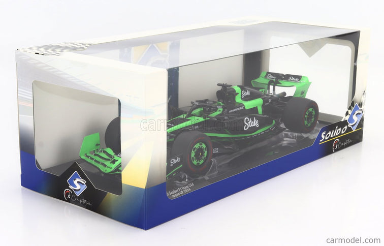 Sauber F1 C44 Team Stake Kick N°77 Japan GP 2024 Valtteri Bottas 1:18 Solido zelená čierna