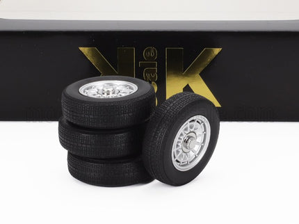ACCESSORIES | SET 4X WHEELS AND RIMS FOR GHIBLI COUPE 1969 | BLACK CHROME
