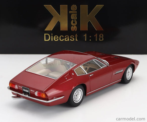 Maserati Ghibli Coupe 1969 1:18 KK Scale červená metalická