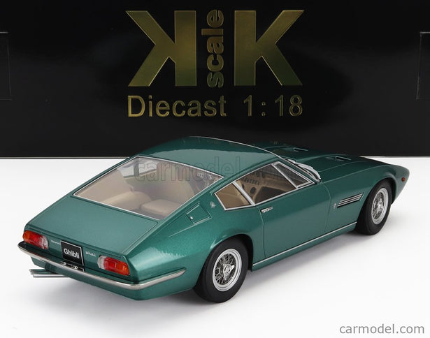 Maserati Ghibli Coupe 1969 1:18 KK Scale zelená metalická