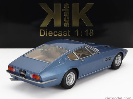 Maserati Ghibli Coupe 1969 1:18 KK Scale modrá metalická