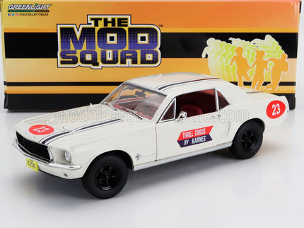 FORD USA | MUSTANG COUPE N 23 THRILL CIRCUS BY KARNES 1967 - THE MOD SQUAD | WHITE