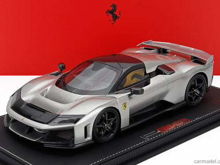 Ferrari F80 2024 - Carbon Disky 1:18 BBR Models Alluminio Lucido - sivá