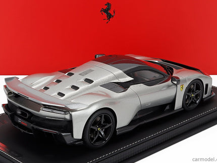 Ferrari F80 2024 - Carbon Disky 1:18 BBR Models Alluminio Lucido - sivá
