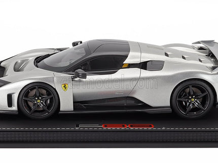 Ferrari F80 2024 - Carbon Disky 1:18 BBR Models Alluminio Lucido - sivá