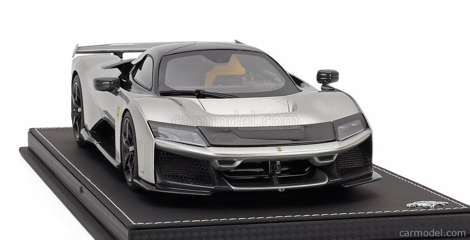 Ferrari F80 2024 - Carbon Disky 1:18 BBR Models Alluminio Lucido - sivá