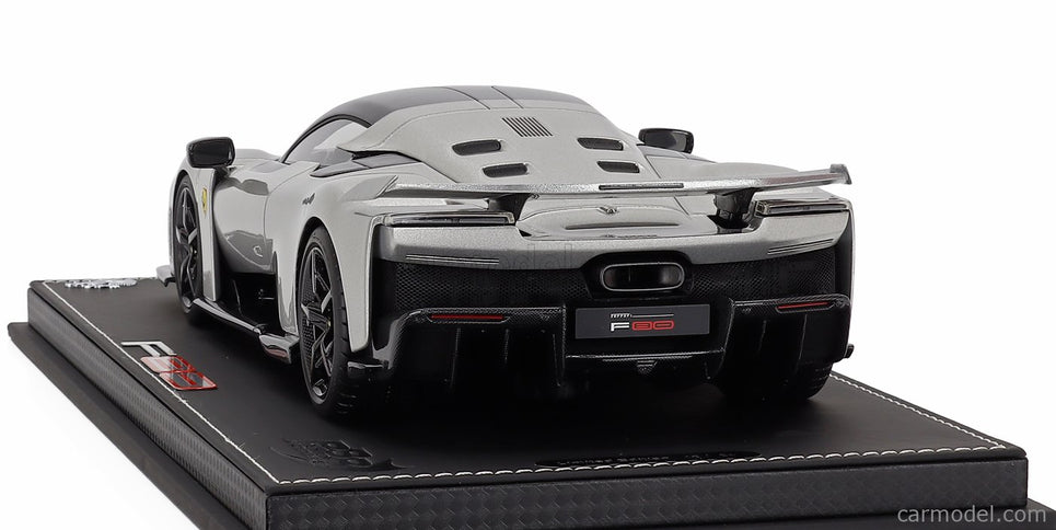 Ferrari F80 2024 - Carbon Disky 1:18 BBR Models Alluminio Lucido - sivá