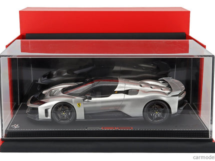 Ferrari F80 2024 - Carbon Disky 1:18 BBR Models Alluminio Lucido - sivá