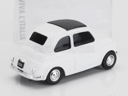 Fiat 500 1965 - Viva L'italia - Giornata Dell' Unita' Nazionale E Delle Forze Armate 1:43 Brumm biela