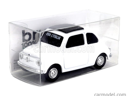 Fiat 500 1965 - Viva L'italia - Giornata Dell' Unita' Nazionale E Delle Forze Armate 1:43 Brumm biela