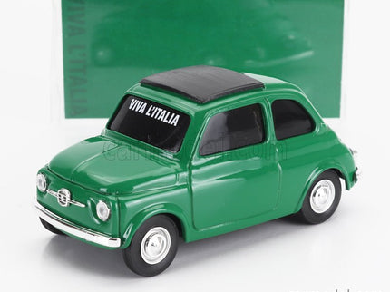 Fiat 500 1965 - Viva L'italia - Giornata Dell' Unita' Nazionale E Delle Forze Armate 1:43 Brumm zelená