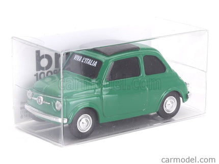 Fiat 500 1965 - Viva L'italia - Giornata Dell' Unita' Nazionale E Delle Forze Armate 1:43 Brumm zelená
