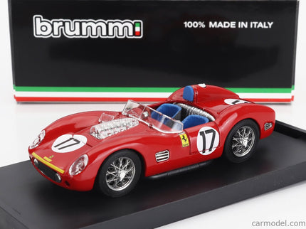 Ferrari 250TR Testarossa 3.0L V12 Spider Team North American Racing N.A.R.T. N°17 2. Miesto 24h Le Mans 1960 Ricardo Rodriguez - Andre Pilette 1:43 Brumm červená