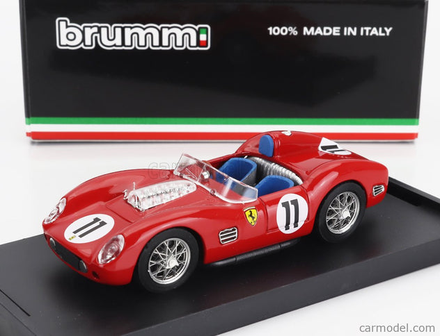Ferrari 250TR Testarossa 3.0L V12 Spider Team Scuderia Ferrari Spa N°11 Víťaz 24h Le Mans 1960 Paul Frere - Olivier Gendebien 1:43 Brumm červená