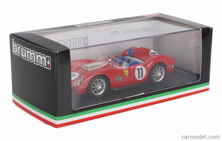 Ferrari 250TR Testarossa 3.0L V12 Spider Team Scuderia Ferrari Spa N°11 Víťaz 24h Le Mans 1960 Paul Frere - Olivier Gendebien 1:43 Brumm červená