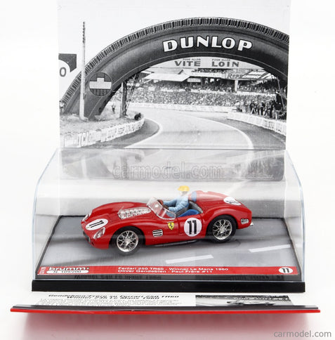 Ferrari 250TR Testarossa 3.0L V12 Spider Team Scuderia Ferrari Spa N°11 Víťaz 24h Le Mans 1960 With Olivier Gendebien Figúrka 1:43 Brumm červená
