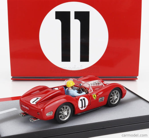 Ferrari 250TR Testarossa 3.0L V12 Spider Team Scuderia Ferrari Spa N°11 Víťaz 24h Le Mans 1960 With Olivier Gendebien Figúrka 1:43 Brumm červená