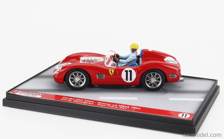 Ferrari 250TR Testarossa 3.0L V12 Spider Team Scuderia Ferrari Spa N°11 Víťaz 24h Le Mans 1960 With Olivier Gendebien Figúrka 1:43 Brumm červená