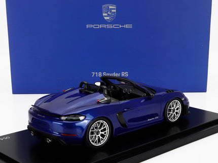 PORSCHE | 718 (982) SPIDER RS 2024 - CON VETRINA - WITH SHOWCASE | BLUE
