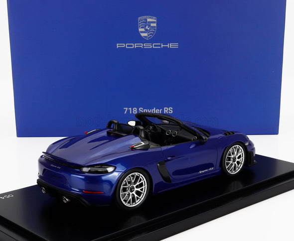 PORSCHE | 718 (982) SPIDER RS 2024 - CON VETRINA - WITH SHOWCASE | BLUE