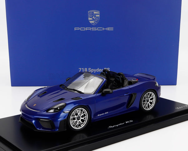 PORSCHE | 718 (982) SPIDER RS 2024 - CON VETRINA - WITH SHOWCASE | BLUE