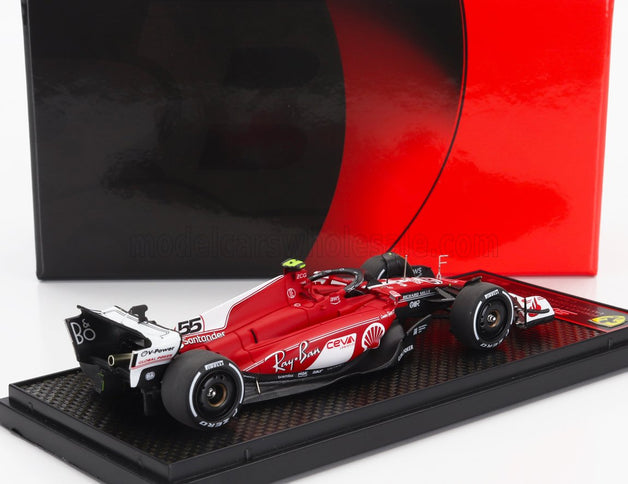 FERRARI | F1  SF-23 TEAM SCUDERIA FERRARI N 55 LAS VEGAS USA GP 2023 CARLOS SAINZ | RED WHITE BLACK