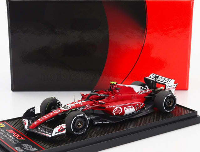 FERRARI | F1  SF-23 TEAM SCUDERIA FERRARI N 55 LAS VEGAS USA GP 2023 CARLOS SAINZ | RED WHITE BLACK