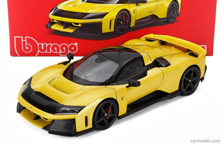 Ferrari F80 2024 - Black Kolesá 1:18 Bburago GIALLO TRISTRATO - YELLOW MET