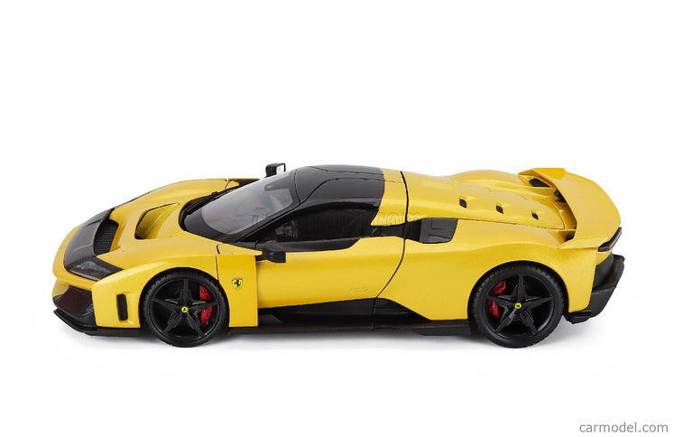 Ferrari F80 2024 - Black Kolesá 1:18 Bburago GIALLO TRISTRATO - YELLOW MET