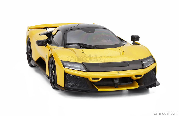 Ferrari F80 2024 - Black Kolesá 1:18 Bburago GIALLO TRISTRATO - YELLOW MET