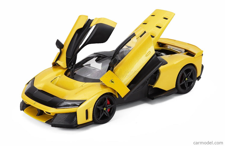 Ferrari F80 2024 - Black Kolesá 1:18 Bburago GIALLO TRISTRATO - YELLOW MET